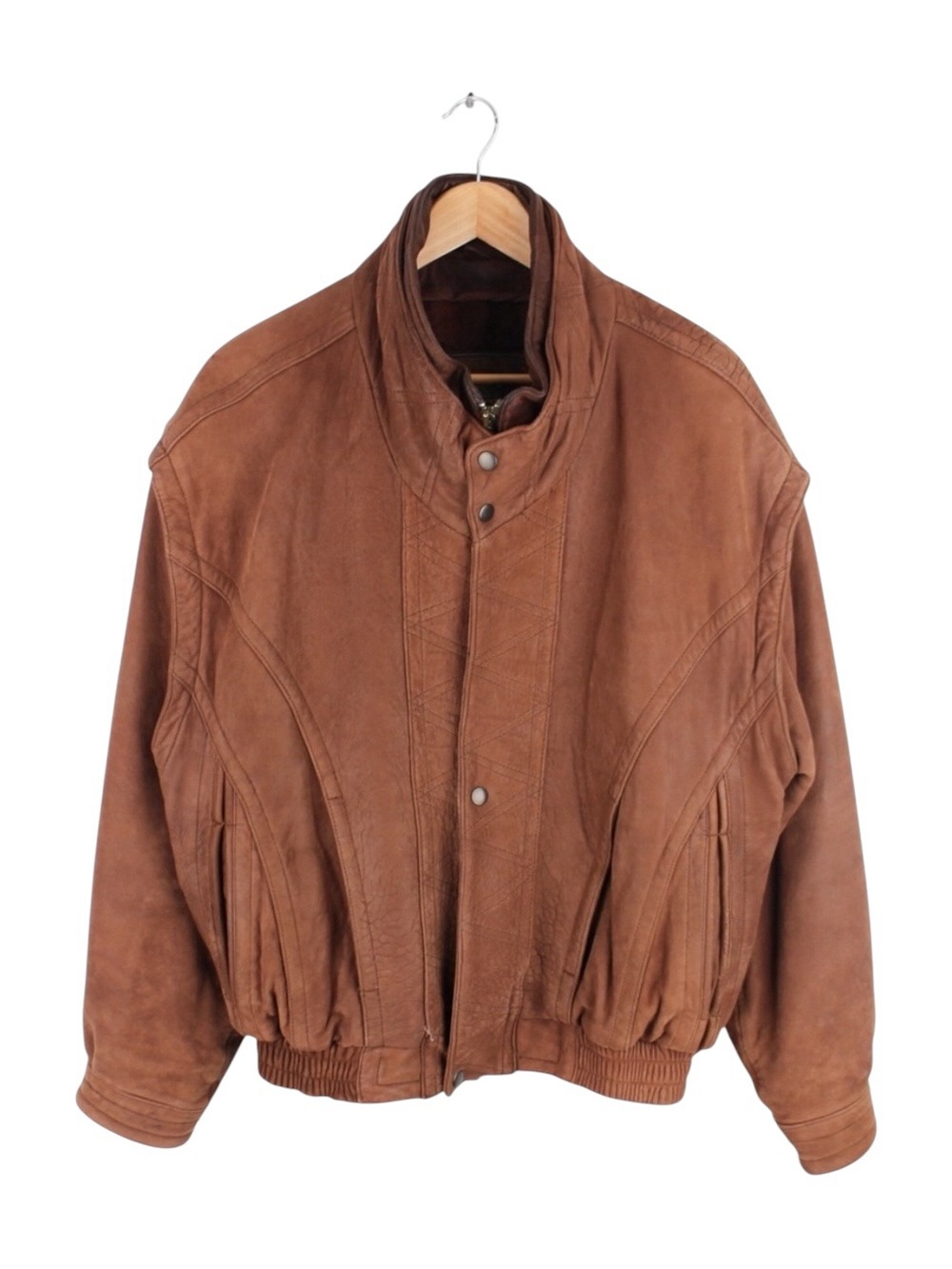 Vintage Adventure Bound Wilsons Leather Bomber Jacket Brown Size Large